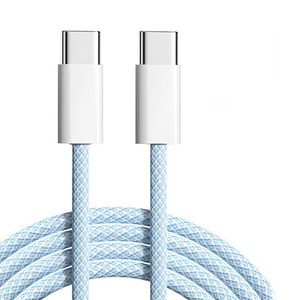 Hot Selling Nylon Braided Electrical <strong>Cable</strong> Phone C-type to C-type <strong>Cable</strong> C-type Suitable for Phone 15 - Product Image 2