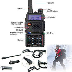 Gratuito baofeng bf uv5r radio uv 5r 8w hotel a lunga distanza due vie radio Dual band portatile citofono comunicazione walkie talkie - Product Image 3