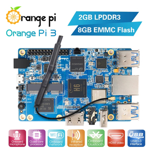 Hot Orange PI 3 2 G8G EMMC H6 Gigabyte Ethernet-Anschluss AP6256 WIFI BT 5.0 4 * USB 3.0 Unterstützung Android 7.0, Ubuntu, Debian Single Board - Product Image 3