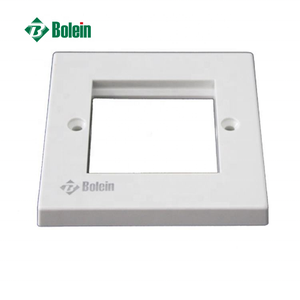 Euro UK Faceplate con Keystone Shutter Fascia Angle femmina RJ45 Compact Dual Gang Web Wall Switch - Product Image 3