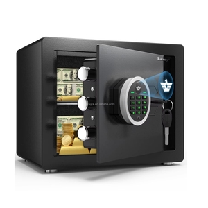Durable Electronic Digital <strong>Lock</strong> Steel Safe Deposit <strong>Box</strong> with High Security for Home &amp; Business Use Personal Small Safe <strong>Box</strong> - Product Image 1