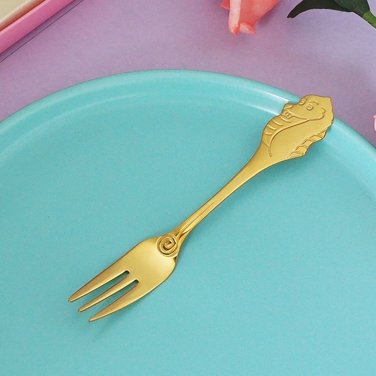 Hippocampus fork-gold