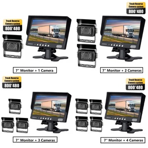 Backup Camera <strong>System</strong> Kit 7&quot; <strong>LCD</strong> <strong>Reversing</strong> Monitor+170 Wide Angle 18 IR Night Vision IP68 Waterproof Rear View Back up Camera - Product Image 2