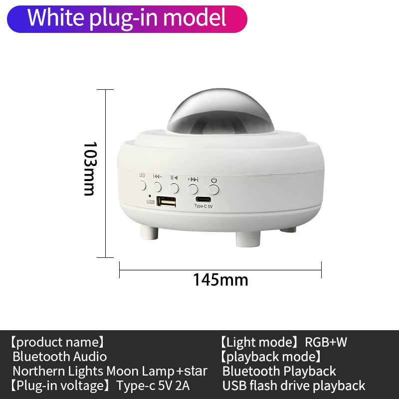 Aurores Boréales, Étoiles, Lune Blanche - Version Plug-in