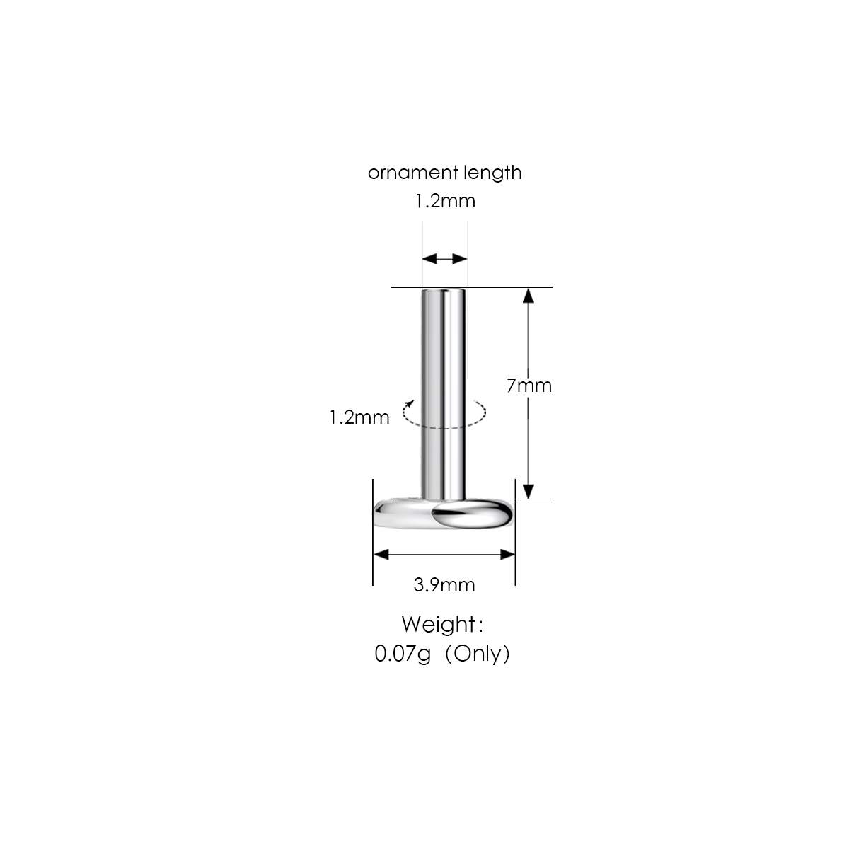 Silver - 7mm
