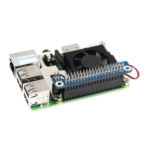 Waves hare Low-Profile-CPU-Lüfter für Raspberry Pi 4B/3B/3B, mit Aluminium legierung halterung, mit GPIO-Adapter - Product Image 5