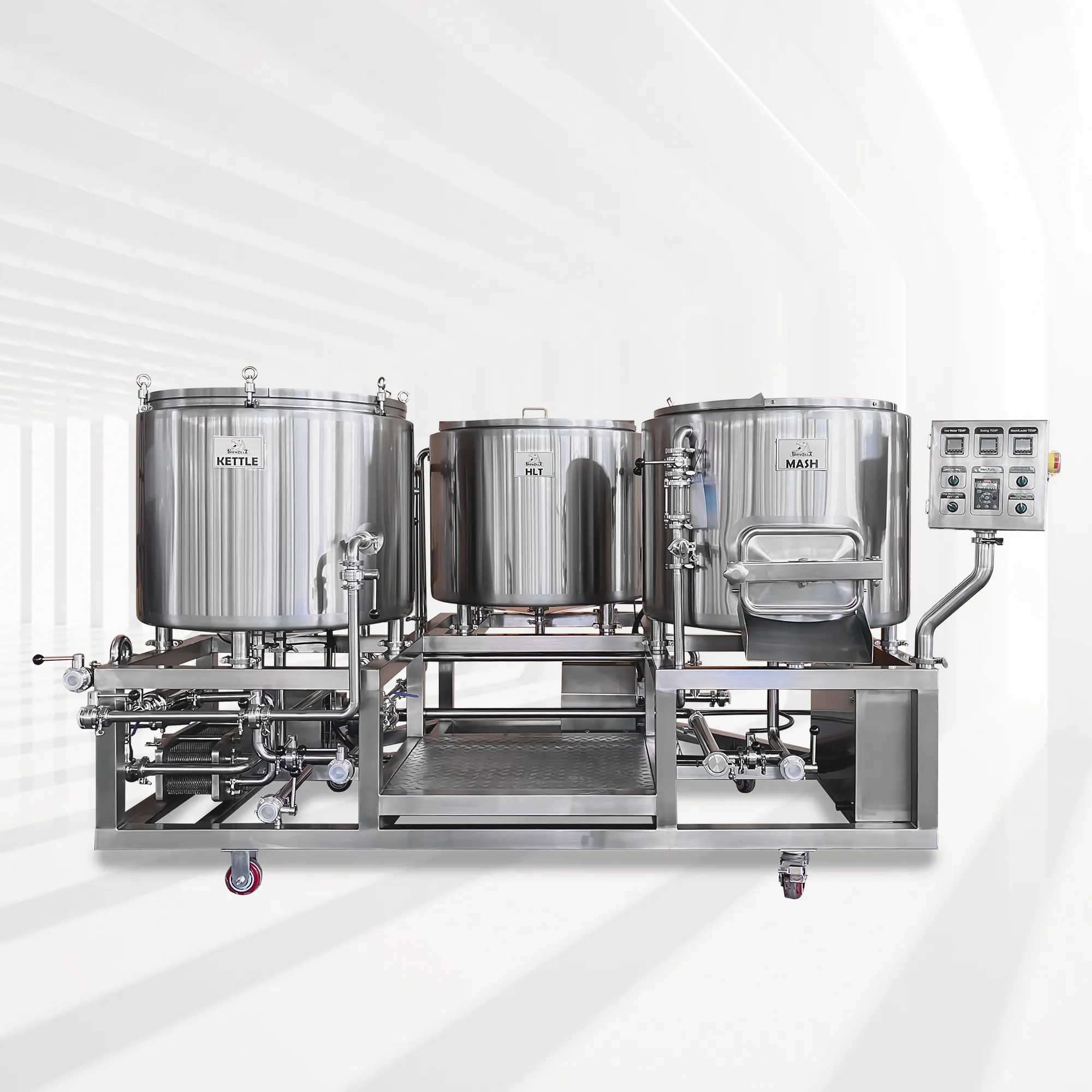 Sistema de elaboración de cerveza modelo piloto Nano, equipo de elaboración de cerveza, 1bbl, 2bbl, 3bbl, 4bbl, 5bbl