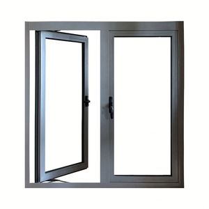 Custom Home Aluminium fenster mit schall dichtem horizontalem Öffnungs fenster mit Metall fenster funktion - Product Image 1