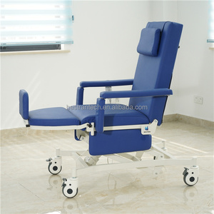 BT-DY016C ucuz elektrikli kan bağışı sandalye iv kutup ile yemek masası yüksekliği ayarlanabilir Trendelenburg CPR diyaliz yatağı fiyat - Product Image 5