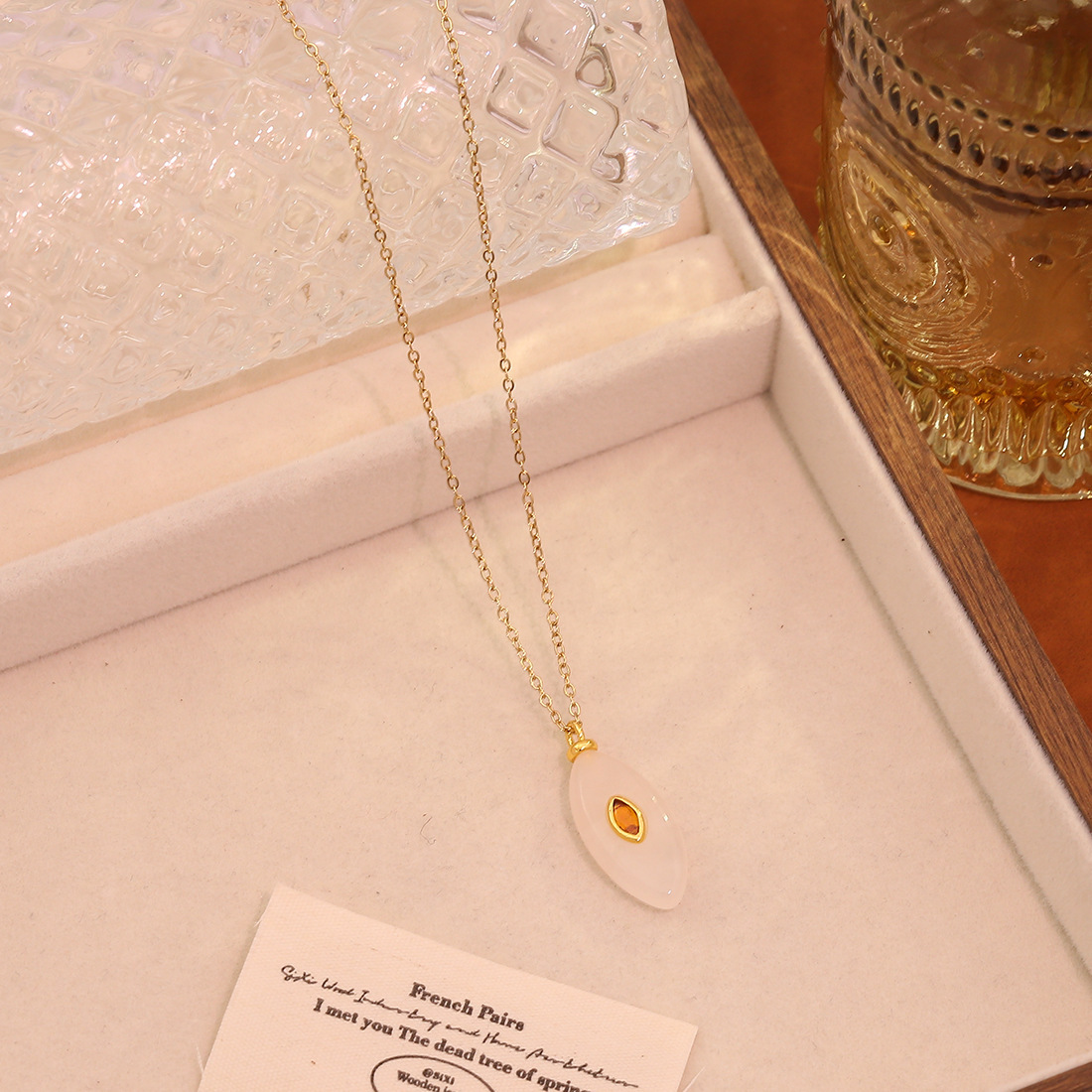2 quartz rose doré