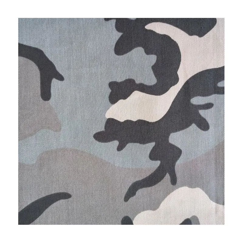 Personnalisation du motif OEM ODM 100 Polyester 32s/2*10 285Gsm Tissu de camouflage en sergé pour vêtements d'entraînement