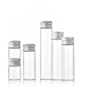 Screw Neck 5ml 7ml <strong>8ml</strong> 10ml 12ml15ml 20ml 25ml 30ml Tubular Glass Vial <strong>with</strong> Aluminum <strong>Cap</strong> Messenger <strong>Bottles</strong> - Product Image 1