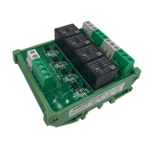 4 kanal 10A 250VAC/30VDC DIN Rail Mount Relay Module - Product Image 2