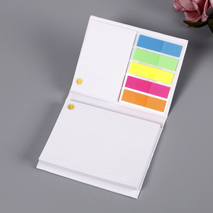 Regalo promocional Regalos Logotipo personalizado Bloque Papelería Notas adhesivas Bloc de notas y PET Bandera Pegatina Combo Marca Promo Set - Product Image 2