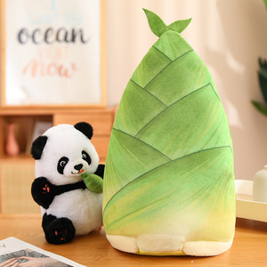 Cute 35cm Bamboo <strong>Tube</strong> Panda <strong>Plush</strong> Toy Bamboo Pillow Doll Cartoon Stuffed Panda Kid <strong>Plush</strong> Gift - Product Image 4