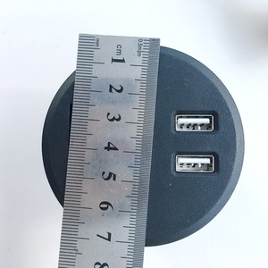 Hole <strong>Size</strong> 60mm AU Recessed Round Grommet Desktop Drawer Outlet with USB <strong>Port</strong> Hidden Recessed Power Strip with Usb for Furniture - Product Image 6