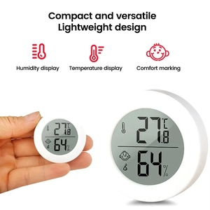 Mini termohigrómetro interior altamente sensible Pantalla de temperatura y humedad del hogar con tecnología de sensor avanzado - Product Image 5