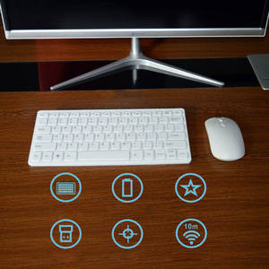 Innovador juego de teclado y mouse inalámbricos de 78 teclas y 2,4G, versión Mini, teclado universal para computadora portátil - Product Image 5