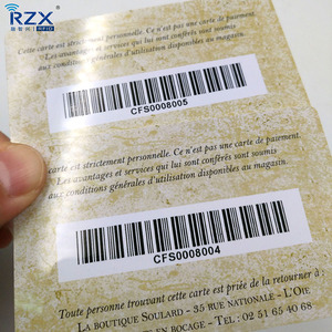 代码128代码39 EAN 13条码卡CR80尺寸pvc卡，用于礼品和会员卡 - Product Image 4
