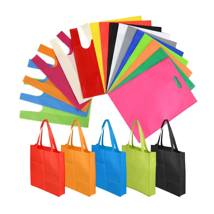 Wholesale Custom Personalized Non Woven Bag Promotional Reusable Cloth Shopping Tote Bags pp Laminated Non Woven Shopping Bag