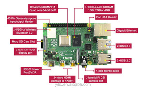 Raspberry Pi 4 Computer Modell B 2GB RAM