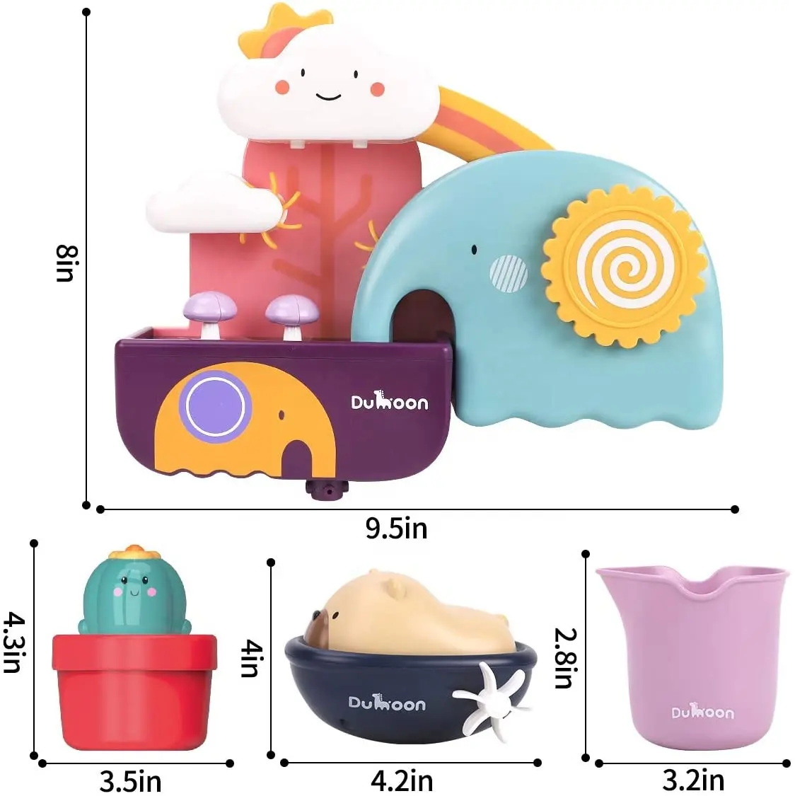 Hot Selling Baby Elephant Bath toy Bathtub Toy Elephant Waterfall for Toddlers