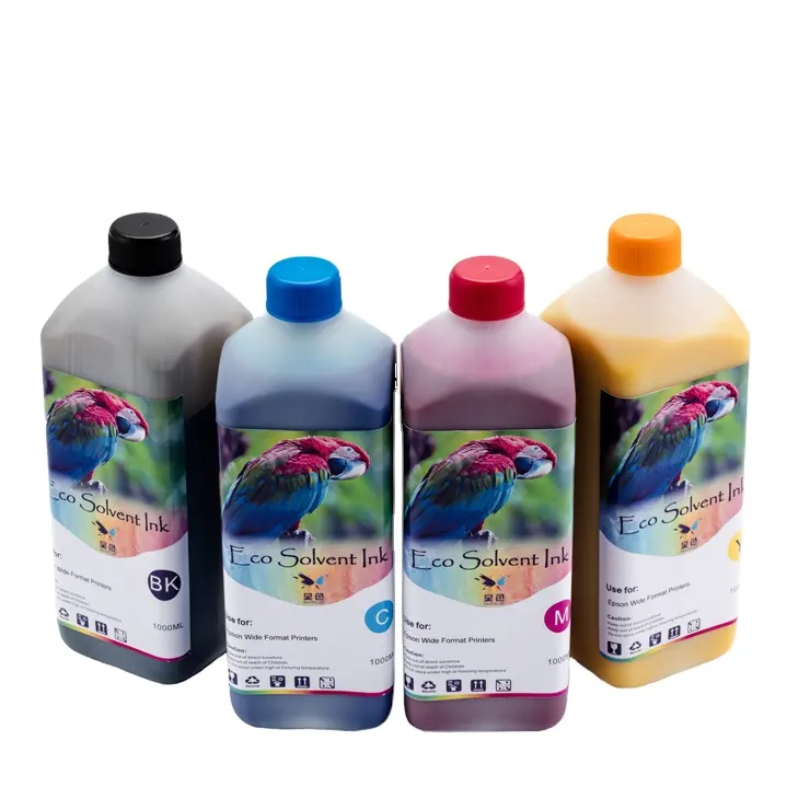 6 Farben Druckfarbe Öko-Lösemittel tinte auf Wasserbasis für Plastiktüten banner PVC-Folien Auto verpackungen Leinwand-Flex druck