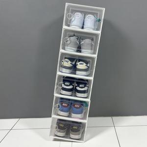 Trong suốt có thể gập lại hộp lưu trữ giày đa năng nhựa tổ chức cho Sneakers Boots & theo mùa giày dép - Product Image 1