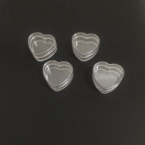 Şeffaf taşınabilir yıldız çiçek kalp şekli küçük seyahat kremi plastik kavanoz Pot kutusu makyaj kozmetik kapları - Product Image 5