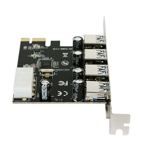 4-Port USB 3.0 PCI-E การ์ดขยาย PCI Express PCIE USB อะแดปเตอร์ฮับ3.0 4-พอร์ต USB 3 0 PCI E PCIe Express USB3.0เพิ่มในการ์ด - Product Image 3