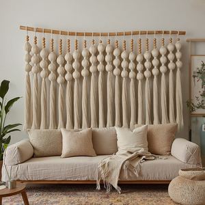 Boho Đầy Màu Sắc Hình Cầu Macrame Trang Trí Nghệ Thuật Tường Treo Thiết Kế Tấm Thảm Trang Trí Nội Thất Tường Trang Trí Nội Thất Cho Nhà Tường Phòng Khách - Product Image 1