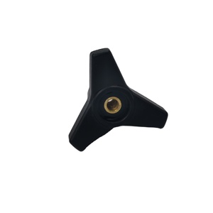 Forte coppia triangolo freccia tipo maniglia di fissaggio inserto filettatura in ottone bachelite/manopola di bloccaggio a tre lobi in plastica industriale