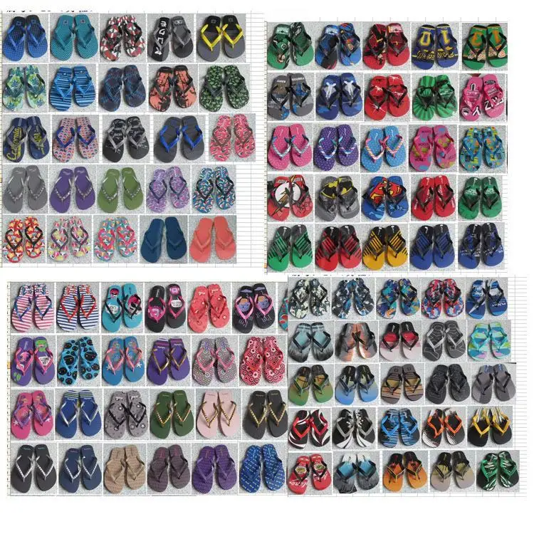 Kho Sepatu Sandal Jepit Cổ Cho Trẻ Em Flip Flop Dép Đi Trong Nhà Giày Người Đàn Ông Cổ Thứ Hai Sử Dụng Giày Bekas Đen