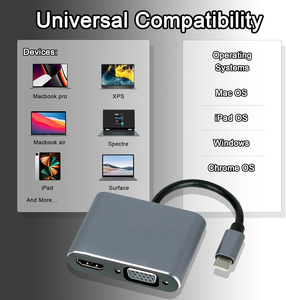 热4合1 USBC高清电视c型至高清电视4k适配器VGA 1080P USB3.0音频视频家用监视器投影仪笔记本电脑转换器 - Product Image 6