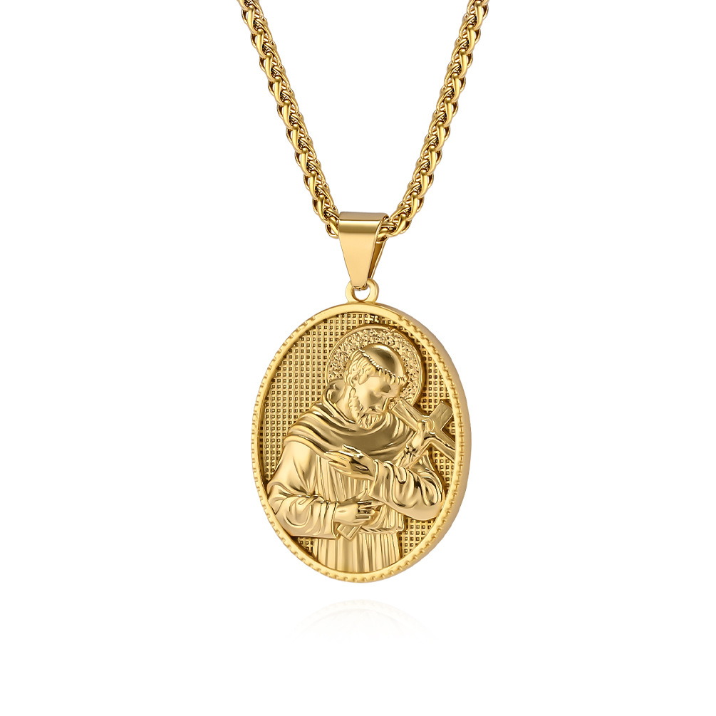 Pendentif simple en or style F