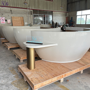 Bàn tiếp tân khách sạn corian tùy chỉnh sử dụng thương mại khách sạn hiện đại check-in bàn tiếp tân khách sạn - Product Image 3