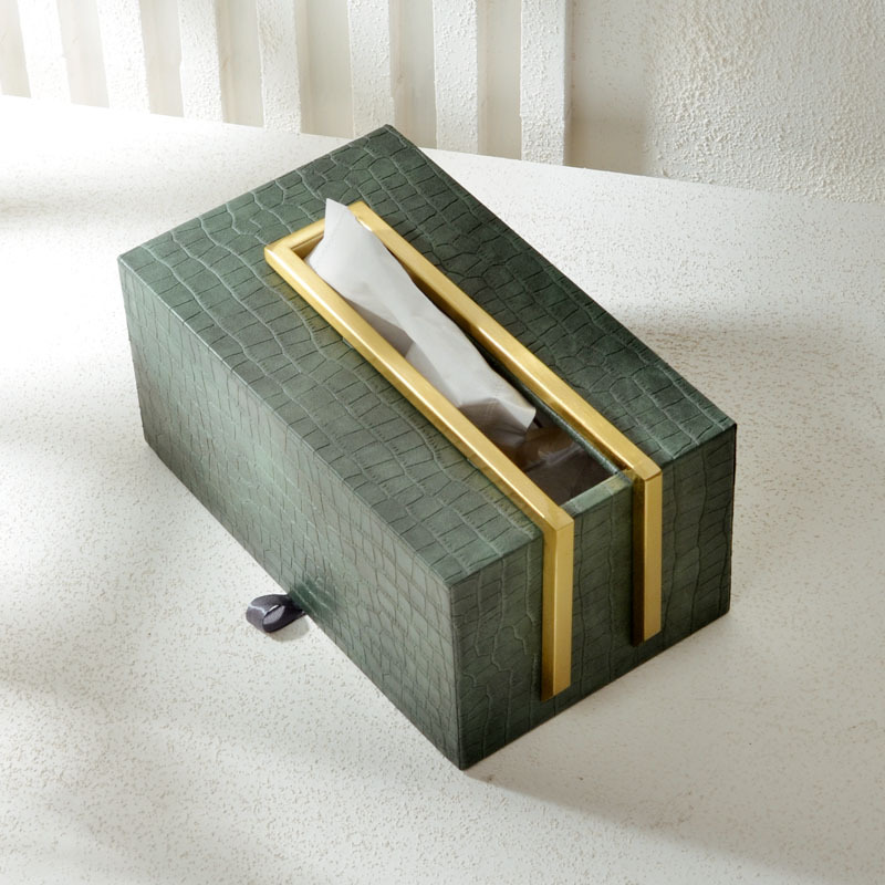 Dark green stainless steel leather