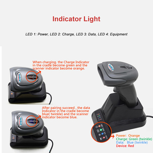 XB-6266MBT Syble <strong>Auto</strong> Sensing Blue Tooth 2D QR Code Reader Wireless Handheld Barcode Scanner with <strong>Cradle</strong> - Product Image 2