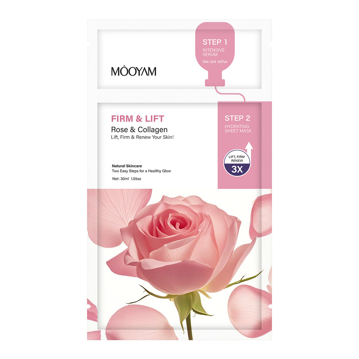 Rose collagen mask