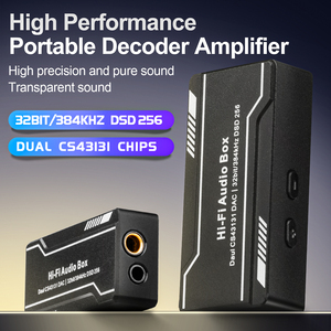 H1 Portable Audio <strong>Decoder</strong> Amplifier Multi Device Compatibility HIFI Sound Quality <strong>Decoder</strong> for Phone <strong>Computer</strong>