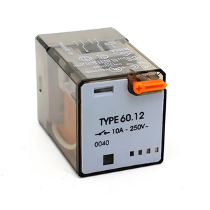 汎用60.12ファインダーリレー8PIN DPDT 10A電気リレーボタンスイッチ付き - Product Image 1