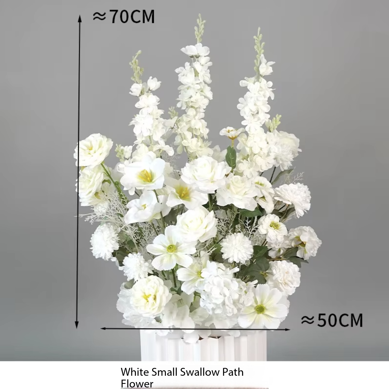 3_Fleur suspendue petite hirondelle blanche