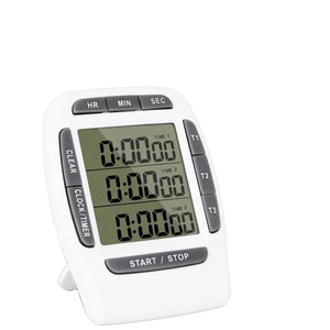 Timer di cottura da cucina multifunzione 3 canali di visualizzazione funzione di conto alla rovescia elettronica dispositivo di conteggio del tempo - Product Image 1