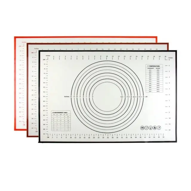 60 * 40cmノンスティックシリコンベーキングマットパッドベーキングシートガラス繊維ローリング生地マットクッキーマカロンベーキングマット