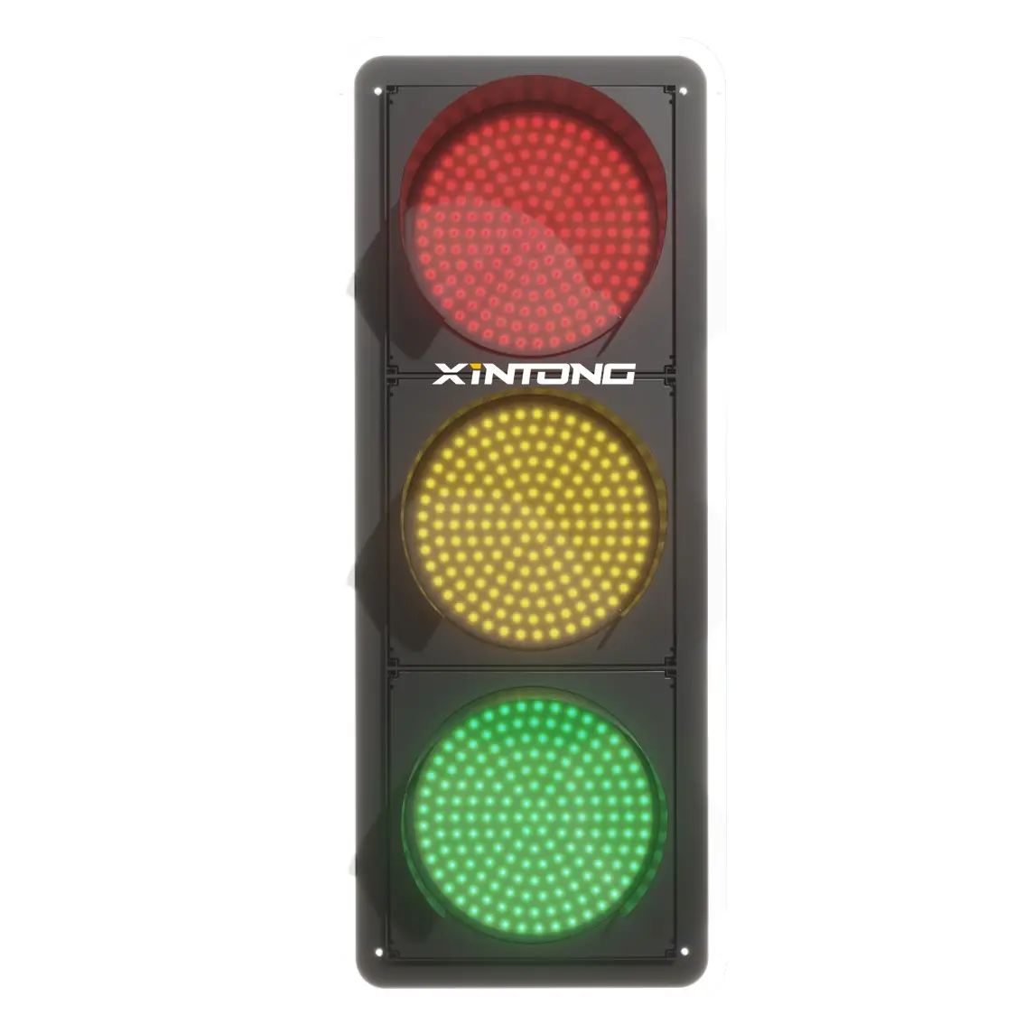 Jonction de route 300mm boîtier PC rouge jaune vert pleine boule LED feu de signalisation