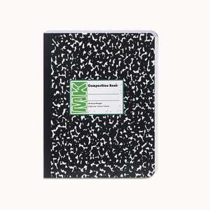 Kompozisyon defteri toplu geniş yönetilen Comp kitap iş için 9-3/4x7-1/2 100 sayfa dergi okul ofis malzemeleri için siyah - Product Image 1