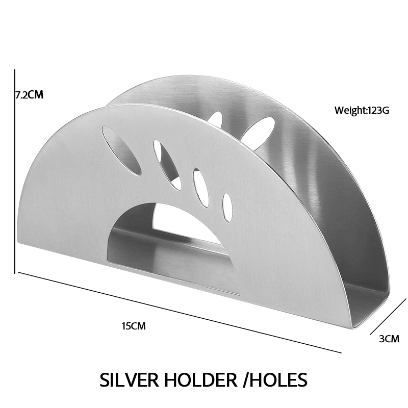 Soporte/agujeros de plata