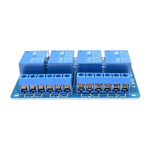 4-way relay module 5v blue board optocoupler isolation <strong>side</strong> pin <strong>header</strong> PLC driver control board module