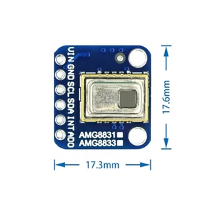 Módulo de sensor de temperatura de matriz termográfica AMG8833 IR 8x8 para Raspberry Pi