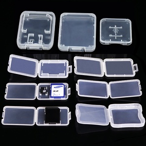 Plastik şeffaf şeffaf SD hafıza kartı muhafazası tutucu CF XQD Nano SIM TF hafıza kartı takı konteyner saklama kutuları - Product Image 1